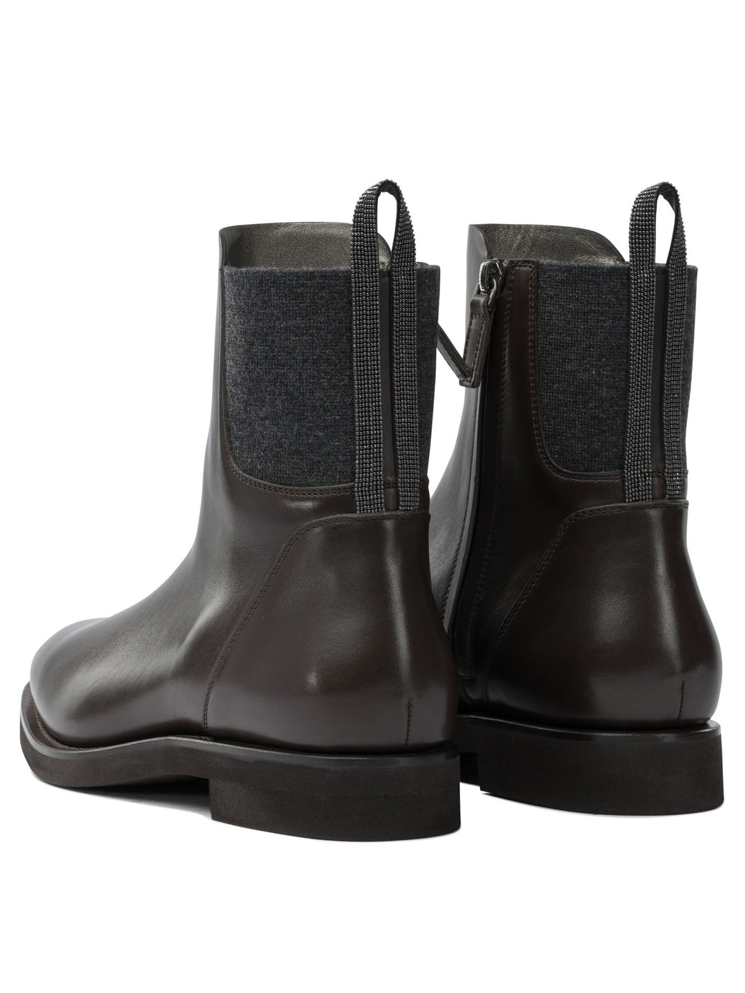 Brunello Cucinelli Chelsea Boot Boots and Ankle Boots - Marrone | d783d9b1d97497b4feffd4eb15b55409dce9a806