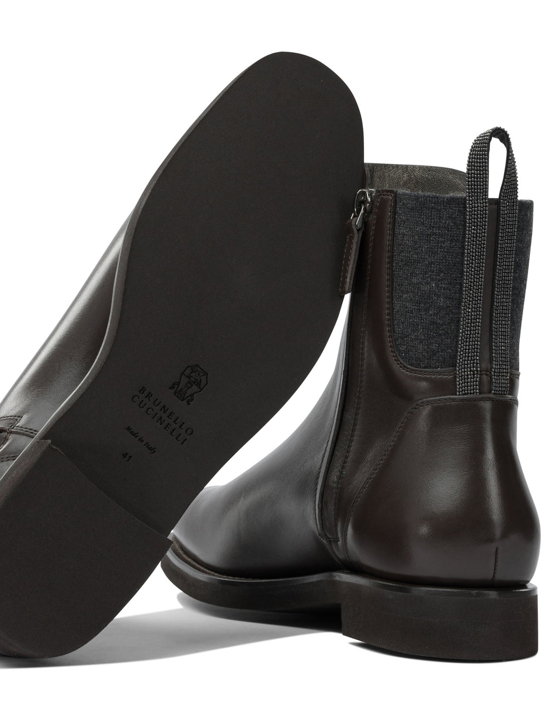 Brunello Cucinelli Chelsea Boot Boots and Ankle Boots - Marrone | 4f52aa88aadb2c6de3529a1b64cdf5e9bbcd7228