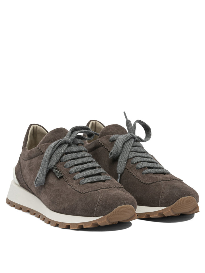 Brunello Cucinelli Runners Sneakers & Slip-On - Marrone | e81e1026dc27f3e087eb06e601acad41f29a19c2