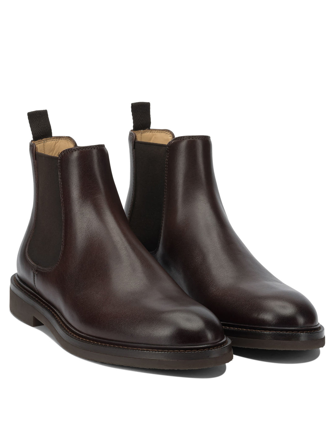 Brunello Cucinelli Leather Chelsea Boots Stivali e Stivaletti - Marrone | 3b1d31a1b89806145a9eb1e77a6c31378608f12e