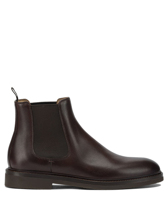 Leather Chelsea Boots Stivali E Stivaletti Marrone