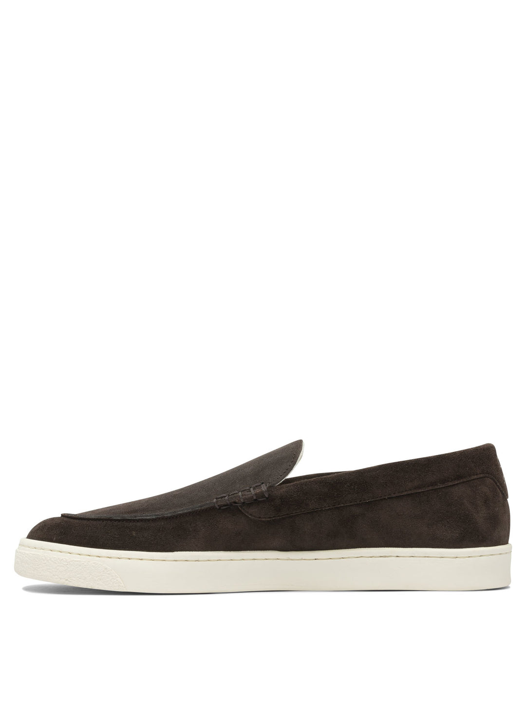 Brunello Cucinelli Chevron-Effect Suede Loafers Loafers & Slippers - Marrone | aa854c283f846d5e171a114eb17fe02a1667d592
