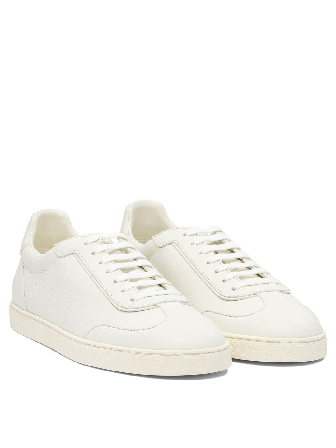 Brunello Cucinelli Leather Sneakers Sneakers & Slip-On - Bianco | 6012bfb556ec6166afef0444a9c129b984ca6973