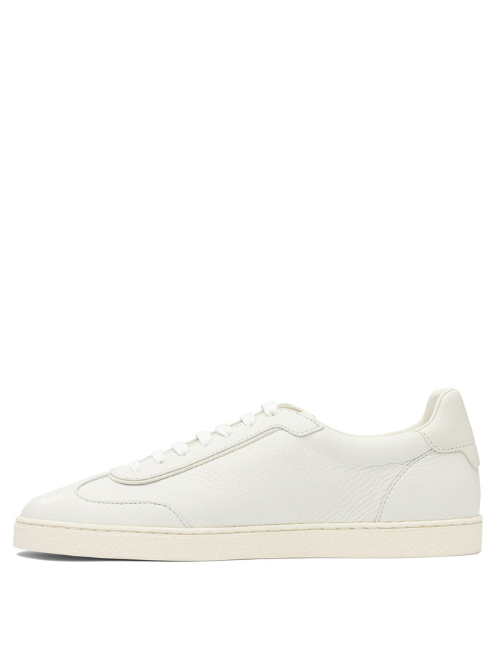 Brunello Cucinelli Leather Sneakers Sneakers & Slip-On - Bianco | 4c19a38c24e7b674b94c482ec62bdf47ed5ec164