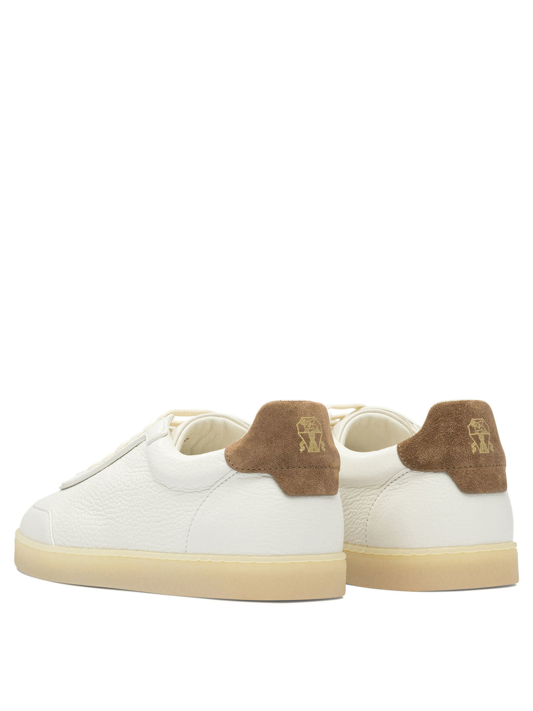 Brunello Cucinelli Leather Sneakers Sneakers & Slip-On - Beige | 2ed54d160163041ca32bcb0a8a79d899e7a5af10