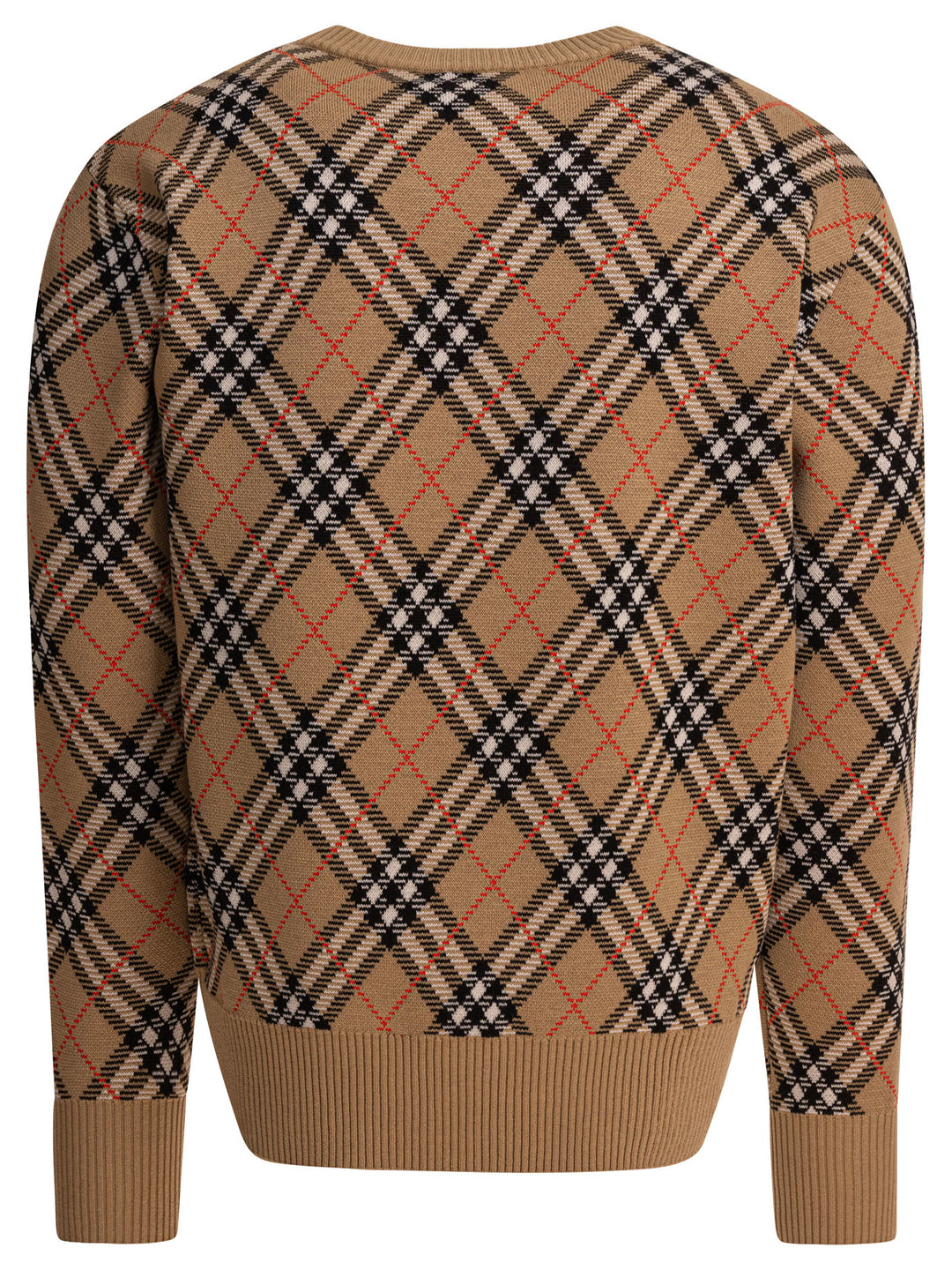 Burberry Wool Blend Crew Neck Sweater Knitwear - Beige | e2ac9a172cd37ce6afde80488038a73b479fa942