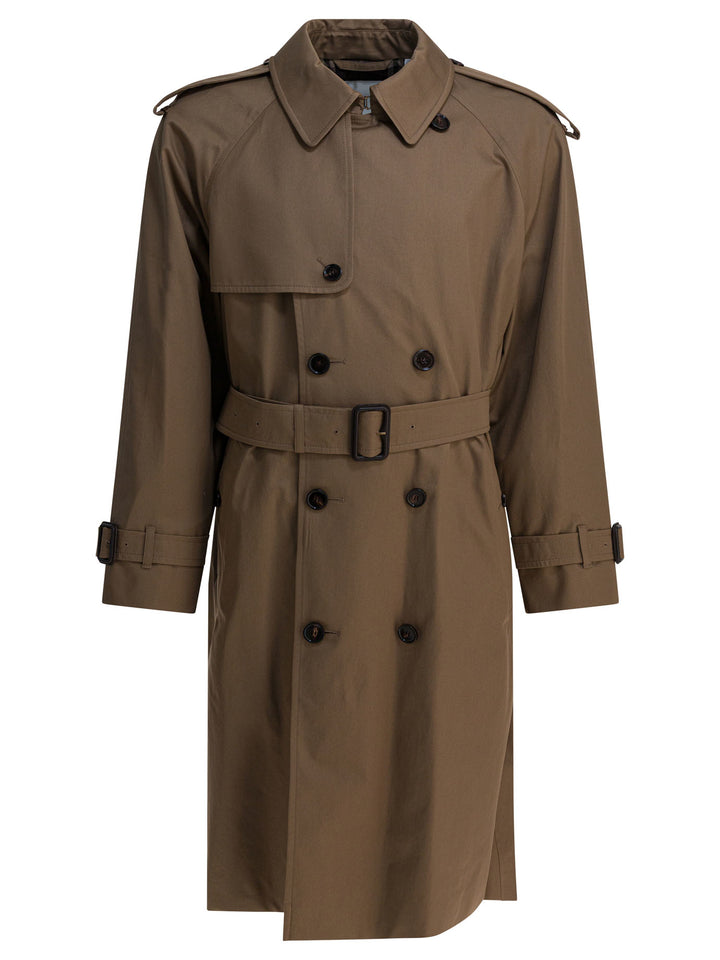 Burberry Long Gabardine Trench Coat Jackets and Coats - Marrone | 4bc0b253bab3a40f12a6a6efcc26a9f3c4175a10