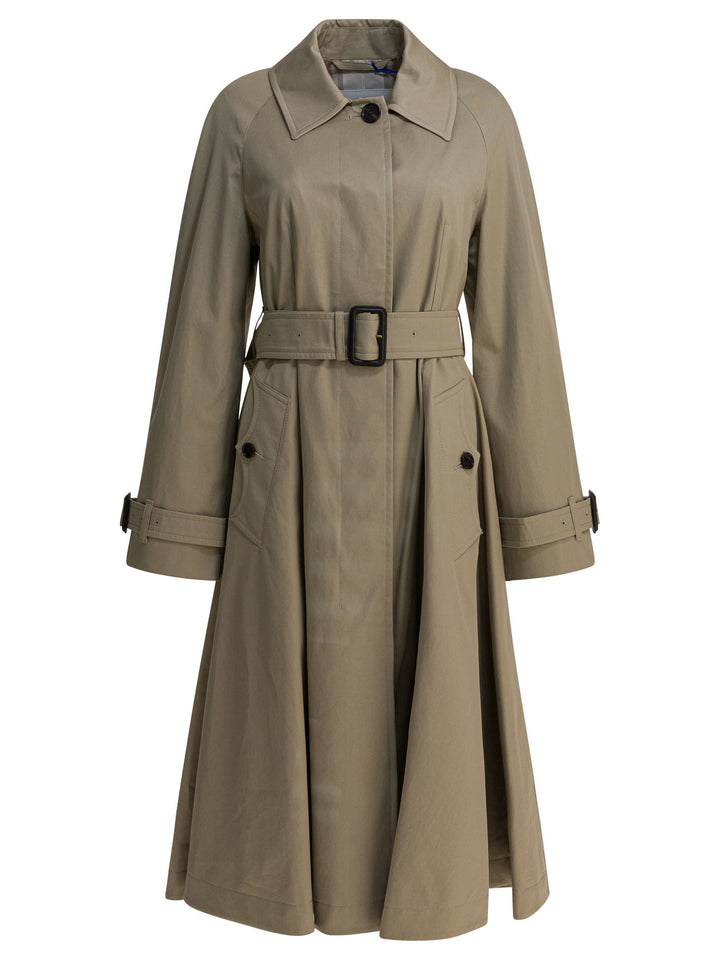 Burberry Car Coat Ellingham Fit-And-Flare Jackets and Coats - Beige | 3a31fab4141b81d26565bc96bf49a40e26fb17f5