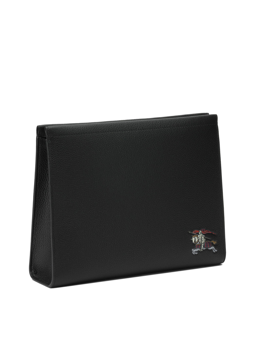 Burberry Leather Clutch Bag With Ekd Pouch - Nero | 73c00db84511a30917d1bd72d613e5b62b7403bb