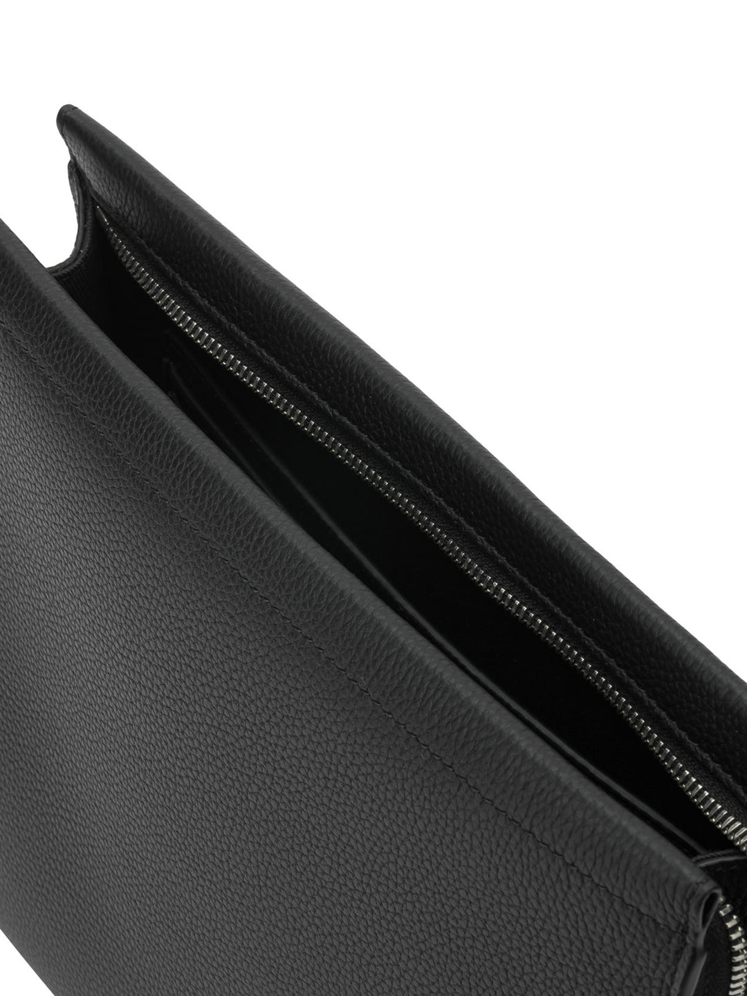 Burberry Leather Clutch Bag With Ekd Pouch - Nero | d0003eb60ca0a0153b87d5d1da4eb515750e4cea