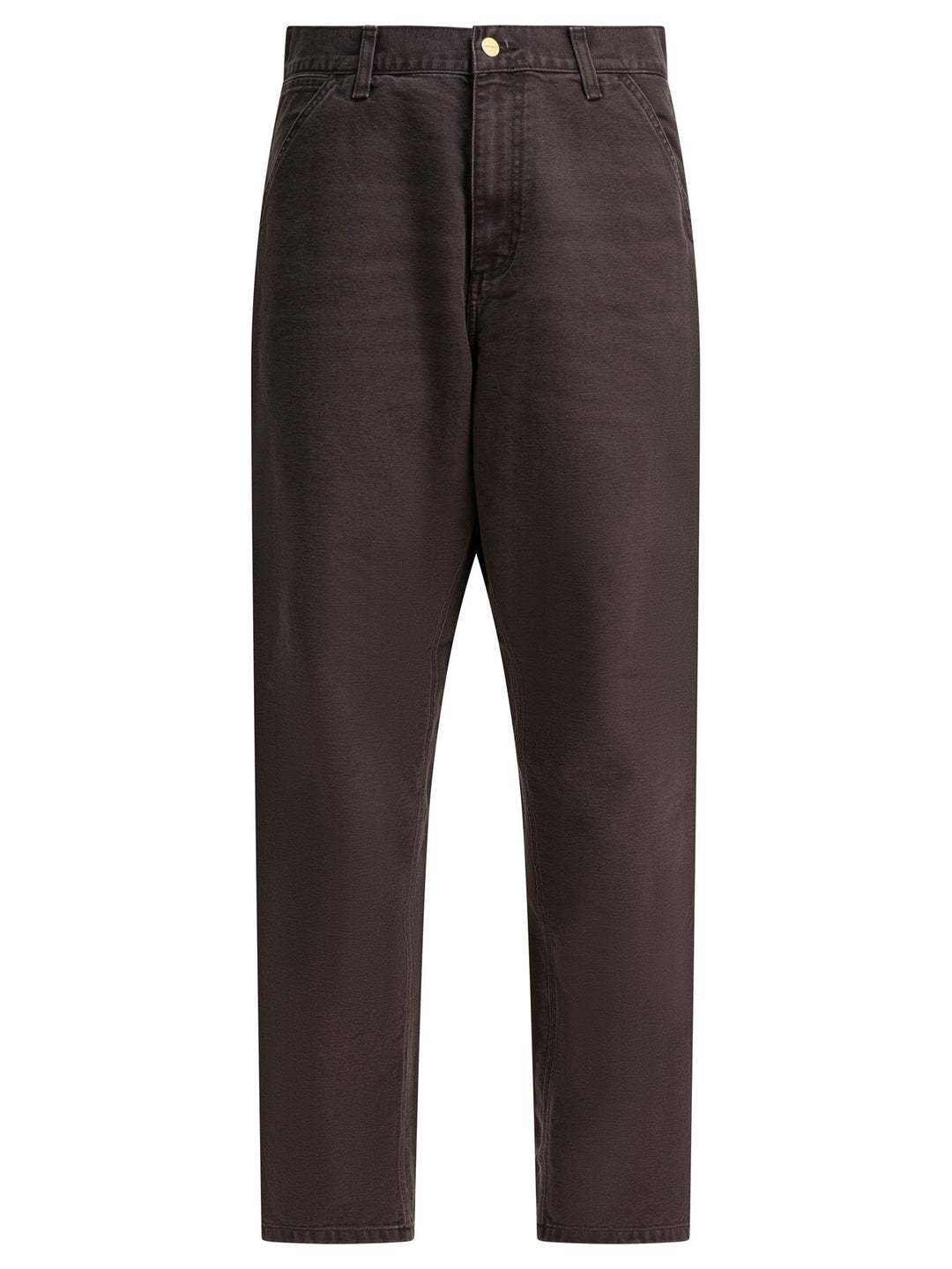 Carhartt Wip Single Knee Trousers - Marrone | 01586f672ce1457b0f5a6565d1498f039032e09a