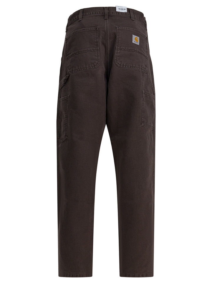 Carhartt Wip Single Knee Trousers - Marrone | cace779ec8d5f8a8d5492a422c8221aa6c557bcf