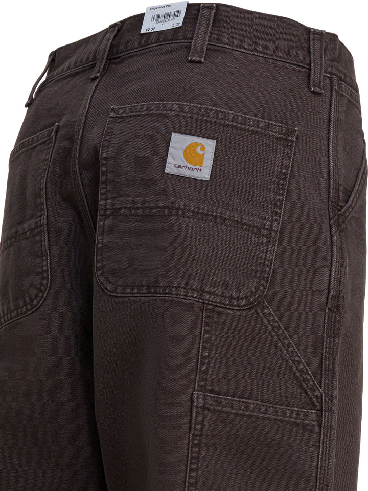 Carhartt Wip Single Knee Trousers - Marrone | abf642c37bf935ef06347db305388ad64f742a68