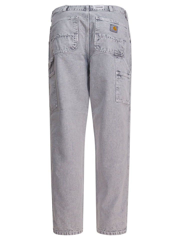 Carhartt Wip Single Knee Trousers - Light blue | 2567a6255c0d63ccb4cc6607988ac438eb1c5e73