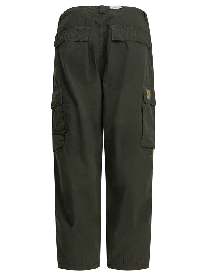 Carhartt Wip Kade Cargo Trousers - Verde | 5c4aac5b52fbe0b7b5b4bce6897571c67b27fb26