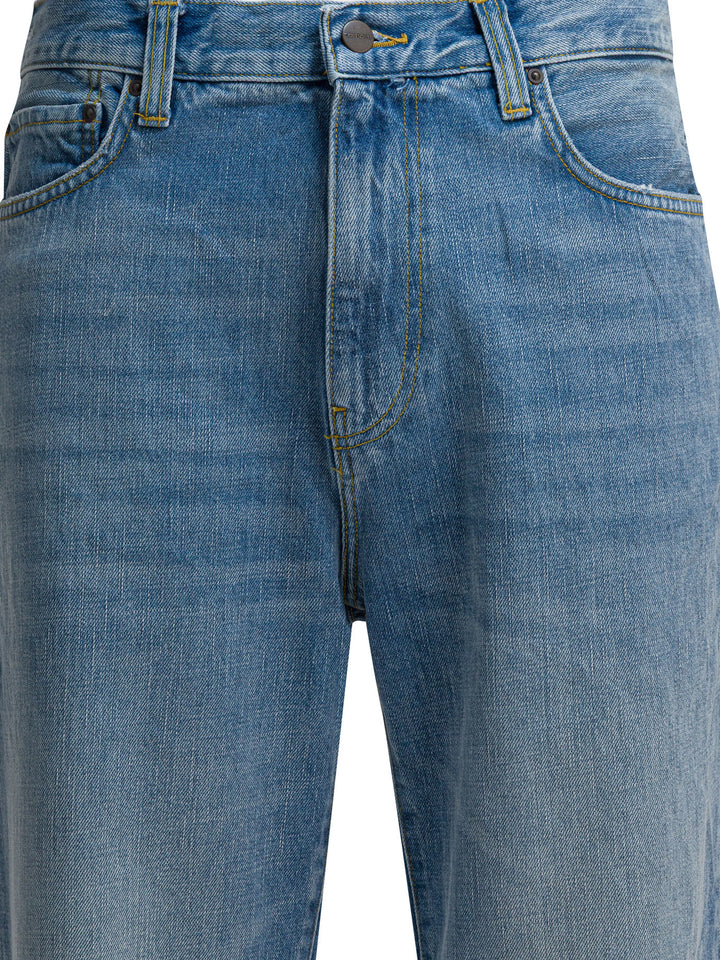 Carhartt Wip Aaron Jeans - Blu | 2f384f3bd4f013e1c1aa89b7987a2cd27a2a6980