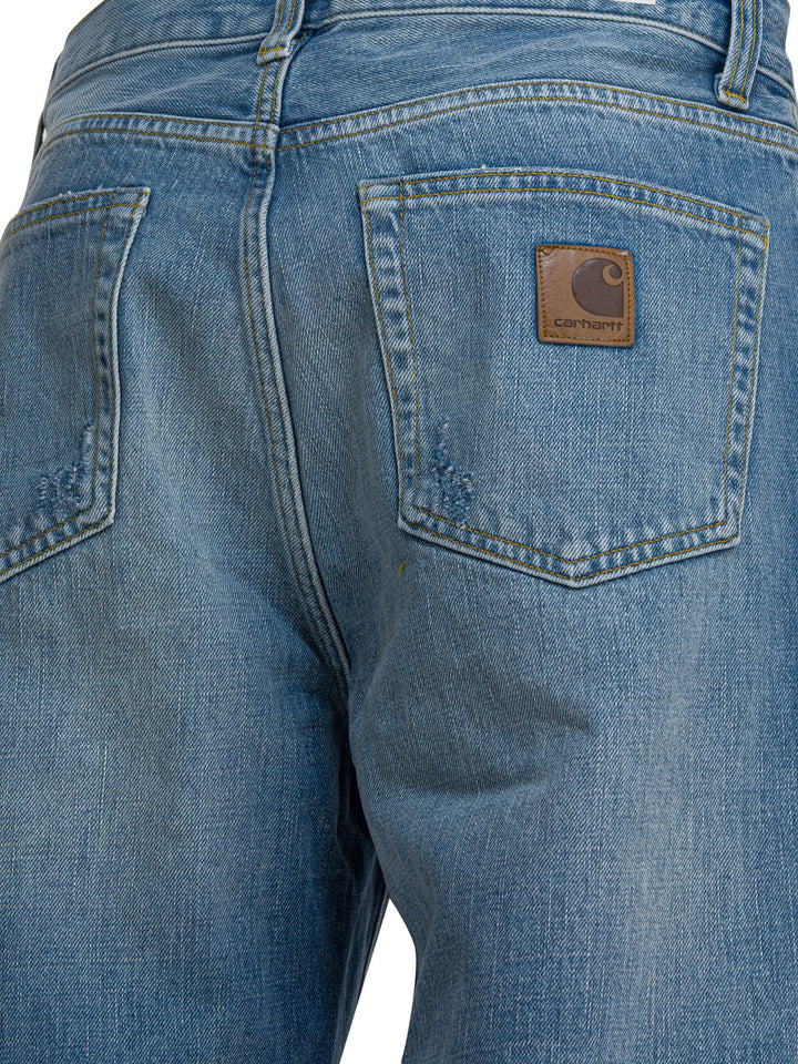 Carhartt Wip Aaron Jeans - Blu | e6b93f292afc482291179e2afd2387bbea0fc661