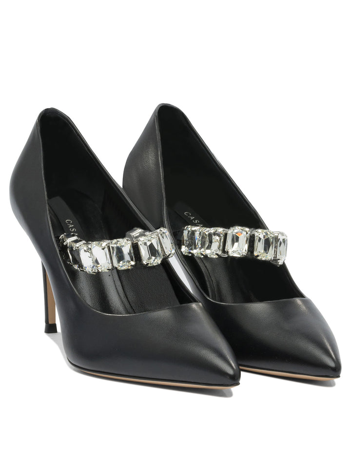 Casadei Julia Minorca 80mm Heeled shoes - Nero | e1d42a58f448e31470ad8dbf3b254b2c02314ebb