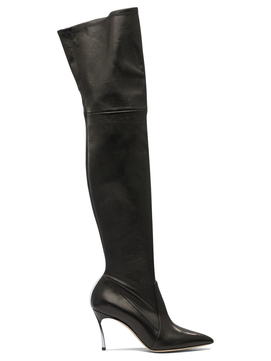 Casadei Over-The-Knee  100mm Boots - Nero | 8cda930df95d24a482cdebbace91c76bfa8fb80b