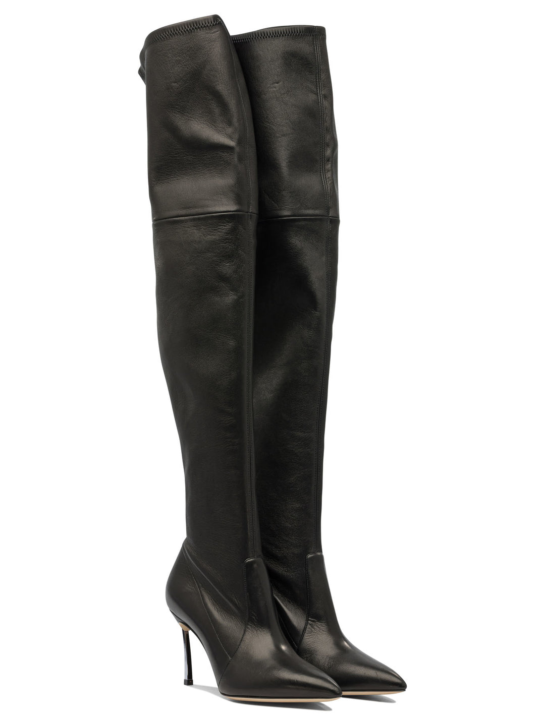Casadei Over-The-Knee  100mm Boots - Nero | 21fcd042867668180870f3f6bb91dd25f261f341
