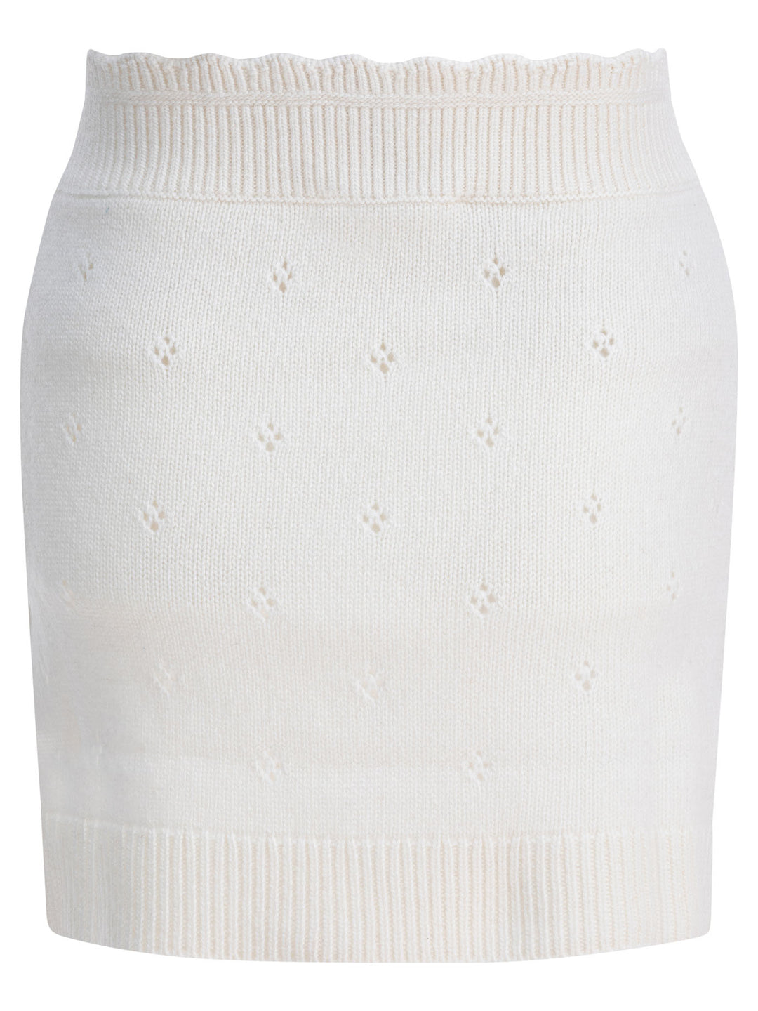 Chloé Openwork Wool And Cashmere Miniskirt Gonne - Bianco | f7010377eafd2ed99fb99fb24c476c0dfde8ceeb