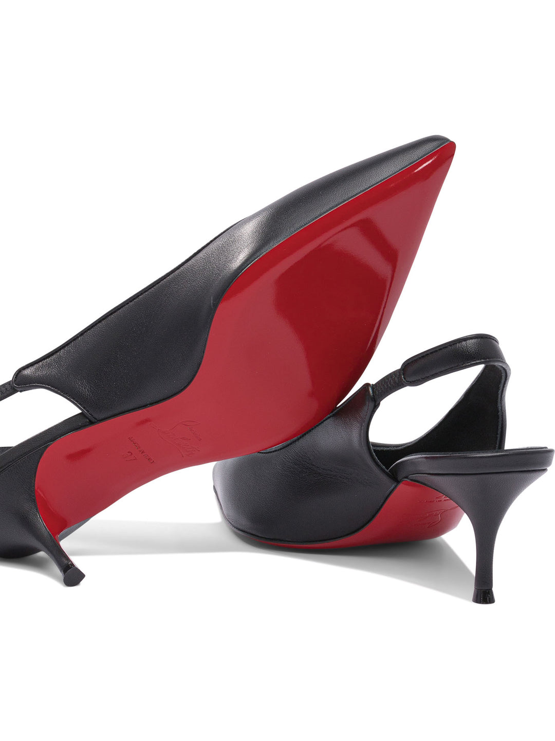 Christian Louboutin Sporty Kate Sling 55 Nappa/Lining Heeled shoes - Nero | b37a8f6ef1f6ee0416b3642e961138c6dc84e8cf