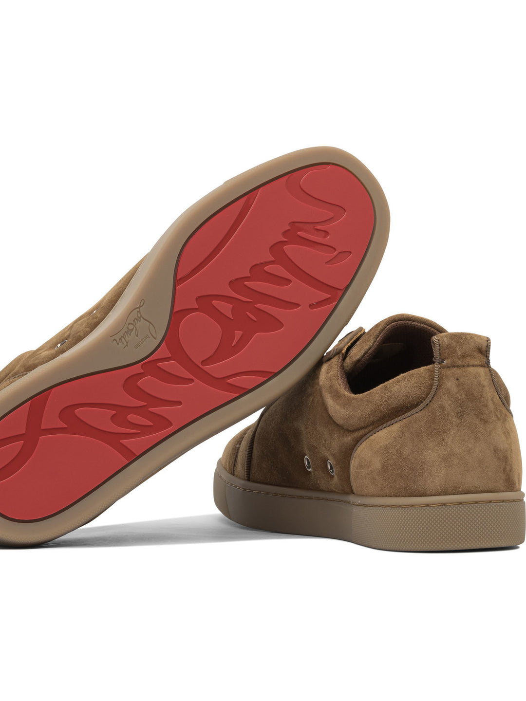 Christian Louboutin Louis Junior Orlato Flat Veau Velours Ds/Gg Sneakers & Slip-On - Marrone | 5d5c9aec6fb8ddaa6d85d668e408c2508a93d09b