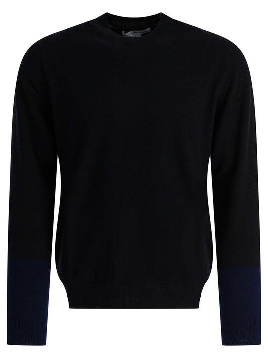 Wool Crew Neck Sweater Knitwear Nero