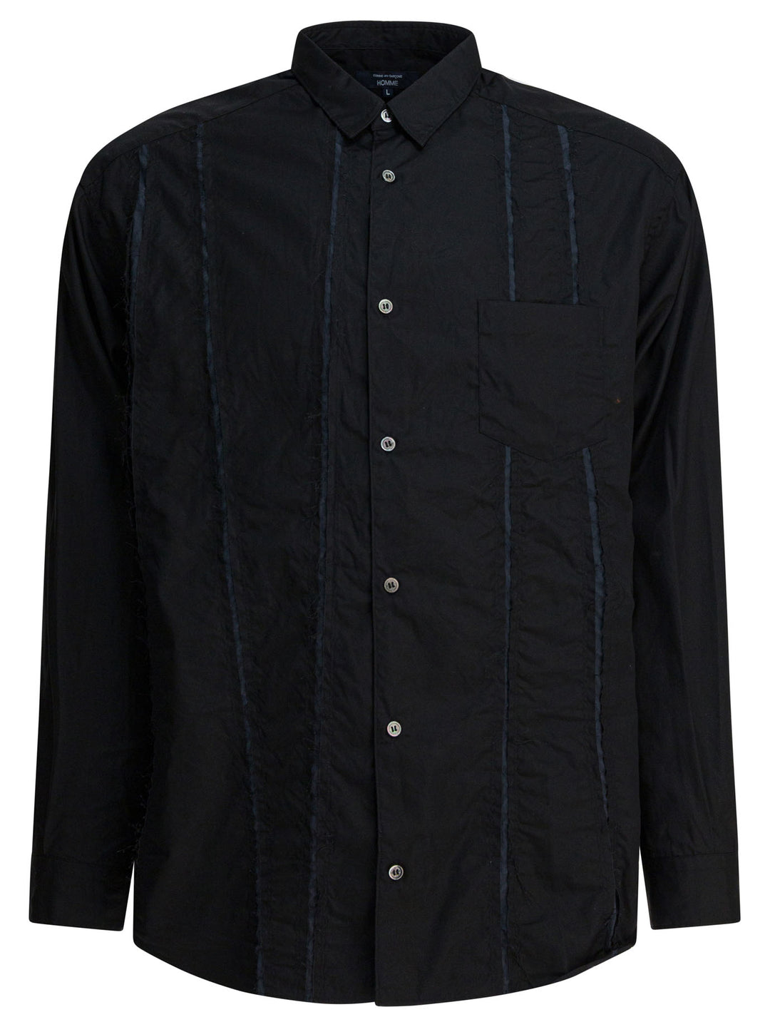 Comme Des GarçOns Homme Casual Cotton Shirt Shirts - Nero | 3fe9a75739a5c469fef68795a0b9e90fef35f6f3