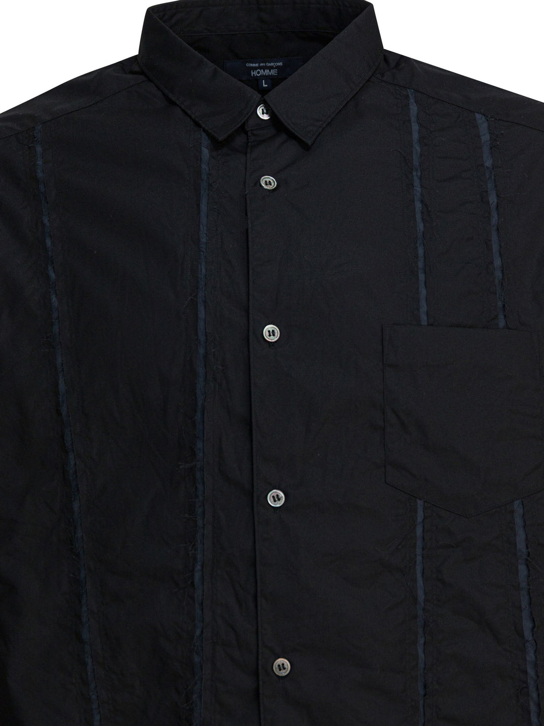 Comme Des GarçOns Homme Casual Cotton Shirt Shirts - Nero | 602dd1dfd97aaf33b44f137dde228c95f0236087