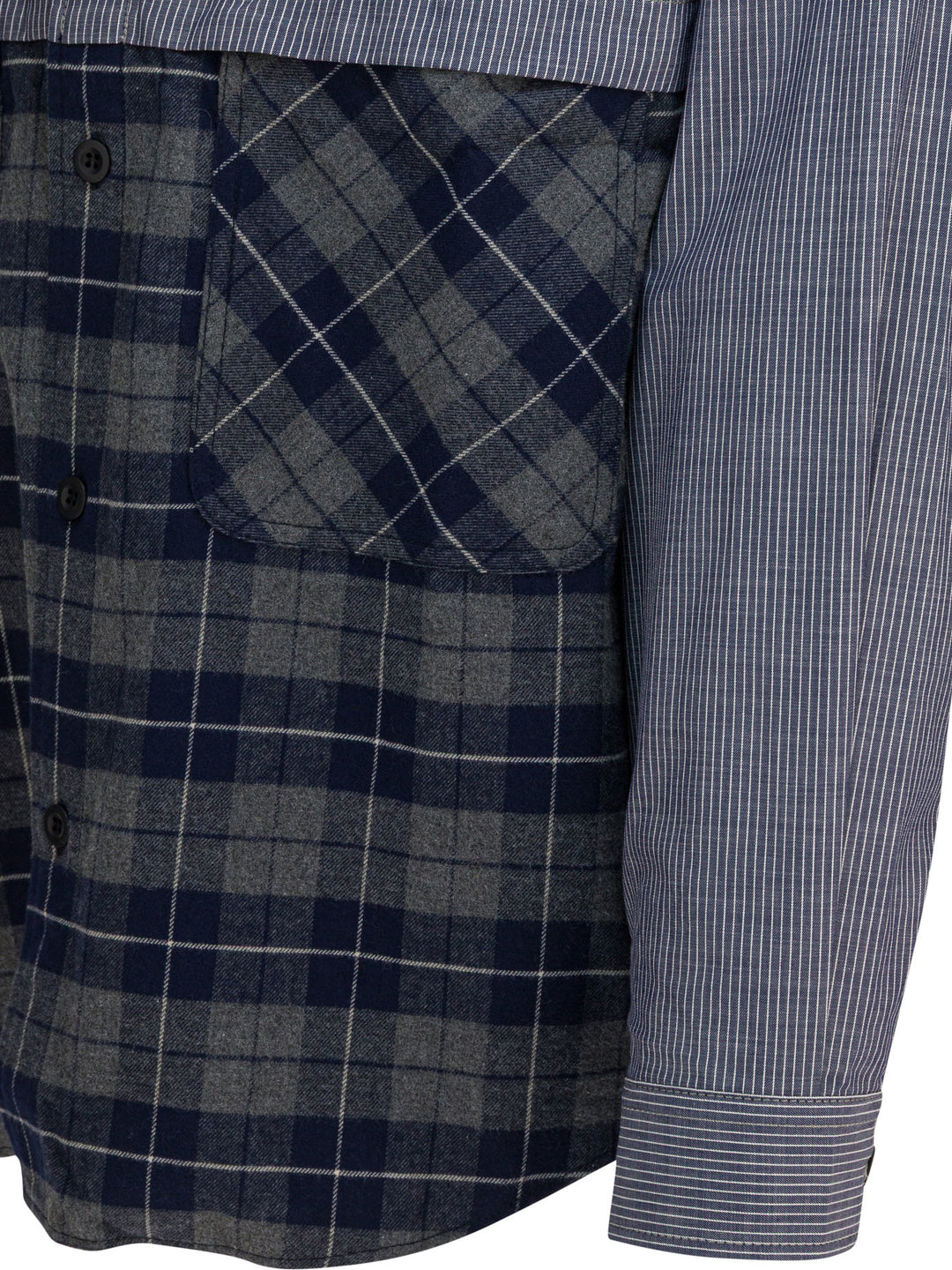 Comme Des GarçOns Homme Shirt With Cotton Inserts Shirts - Nero | 9b4f7f6efb885ab1eb60882d84df26a11c227a38