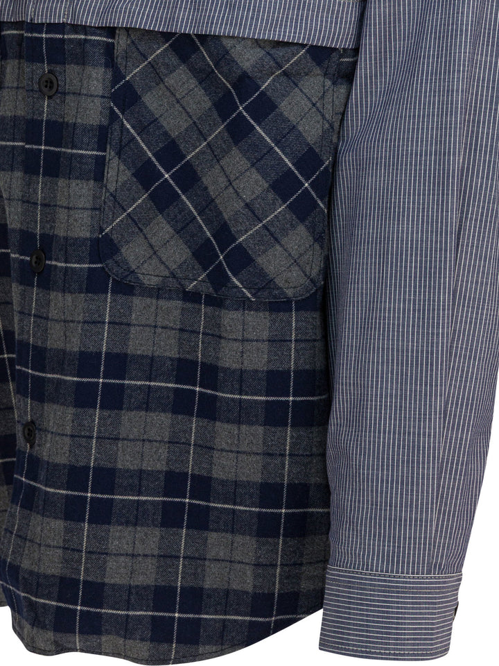 Comme Des GarçOns Homme Shirt With Cotton Inserts Shirts - Nero | 9b4f7f6efb885ab1eb60882d84df26a11c227a38