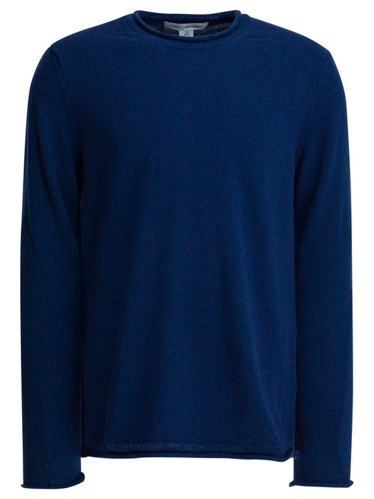 Wool Crewneck Sweater Knitwear Blu