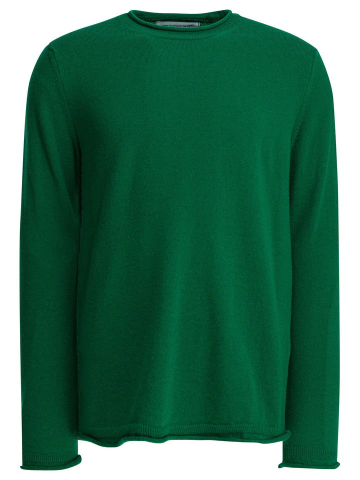 Comme Des GarçOns Shirt Wool Crewneck Sweater Knitwear - Verde | 1af8461858515a28b5d4bbc02d852e60be291772
