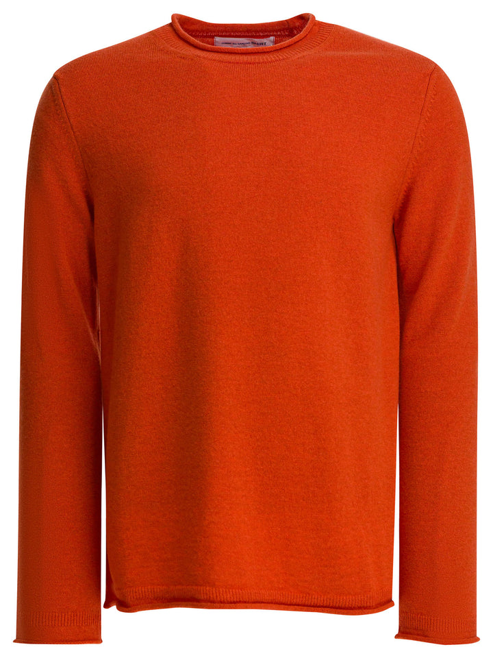Comme Des GarçOns Shirt Wool Crewneck Sweater Knitwear - Arancione | 9c8cd2dca79bcb8e47aa2459429a0797b190c56c