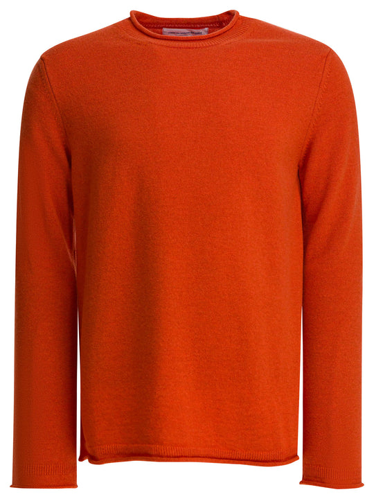 Wool Crewneck Sweater Knitwear Arancione