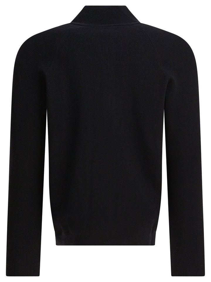 C.P. Company Zipper Sweater Knitwear - Nero | 5a0e8b0e137e1a76cff76afc808ebaaf1982852a