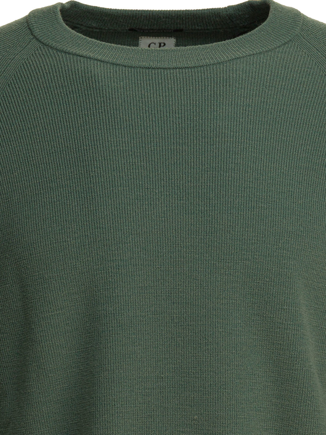 C.P. Company Wool And Silk Crewneck Sweater Knitwear - Verde | 6c9b06a65f9c4fbbf3789f1a9e1235250c3856c3