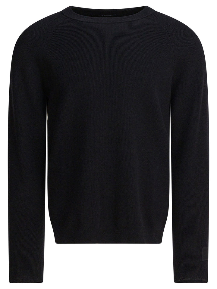 C.P. Company Wool And Silk Crewneck Sweater Knitwear - Nero | e3131af80120abff14a8afeeae86295c66357d07