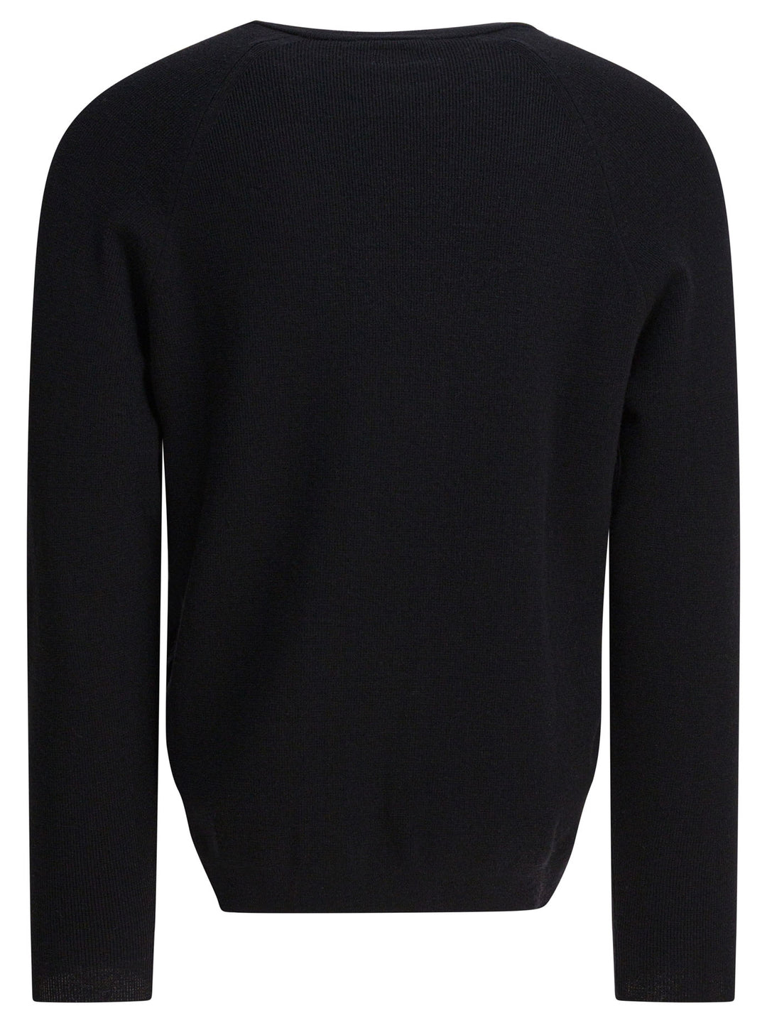 C.P. Company Wool And Silk Crewneck Sweater Knitwear - Nero | b4703d4c123eee8c3bbfb6c75ae3a24b9f7afb8b