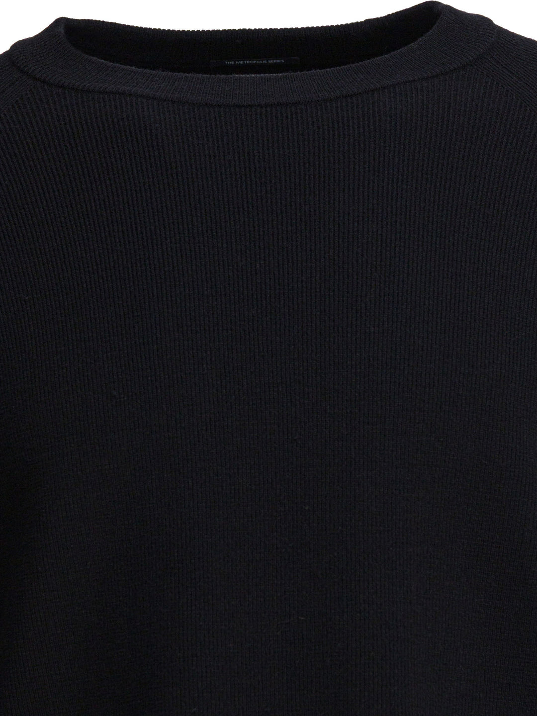 C.P. Company Wool And Silk Crewneck Sweater Knitwear - Nero | 3976eabf63cba07475338b6e8a87d604a80ef8fc