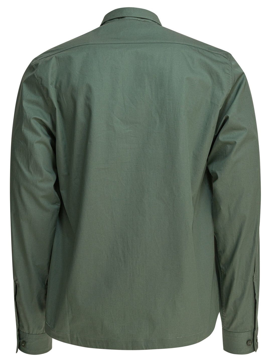 C.P. Company Cotton Gabardine Overshirt Shirts - Verde | 11ebdf71b3aa9b0bc53559a969e47bac59191d3a