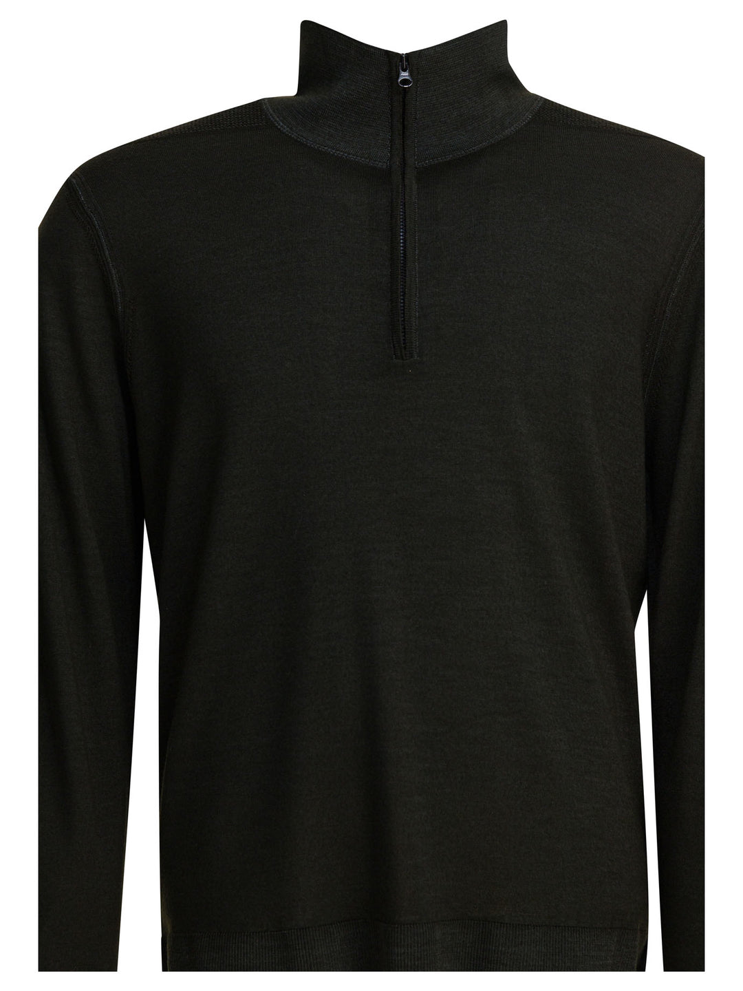 C.P. Company Merino Wool Half-Zip Sweater Knitwear - Grey | c6d022fa1ba827abc4dd659df5a9abd903eb7530