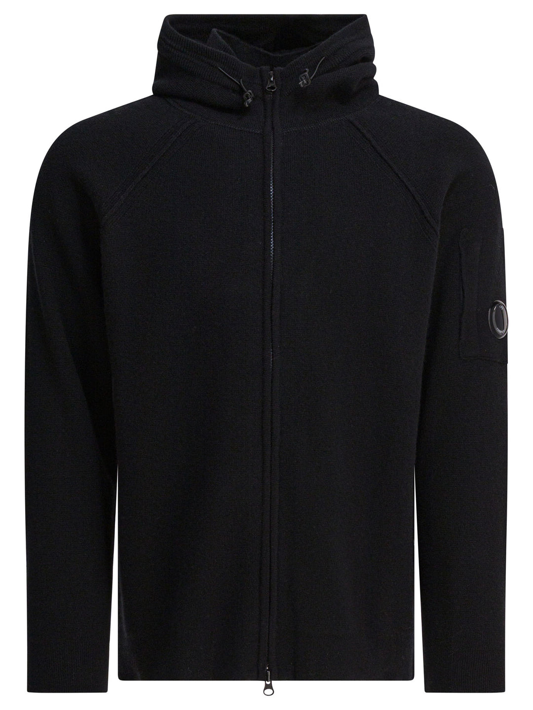 C.P. Company Wool Hooded Sweater Knitwear - Nero | b2250fcccc1b0a51f7144a8c165c695f938d5b83