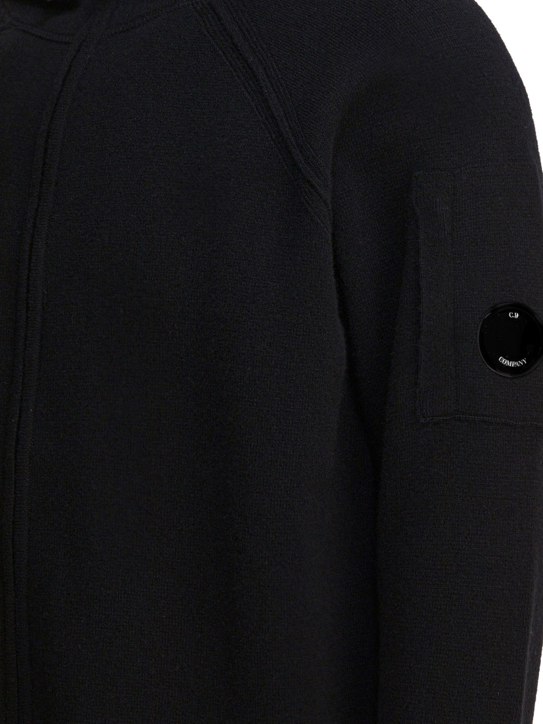 C.P. Company Wool Hooded Sweater Knitwear - Nero | 9fe8b29bff31623a1430d537d7bdb320e70811c1