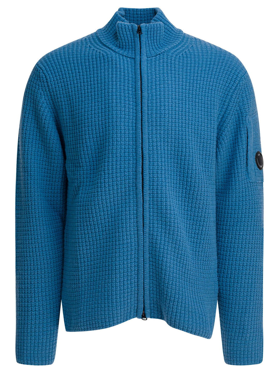 C.P. Company Grs Lambswool Sweater Knitwear - Blu | 954fce5a0d5948c3359d8ac87bed65d06a0bf674