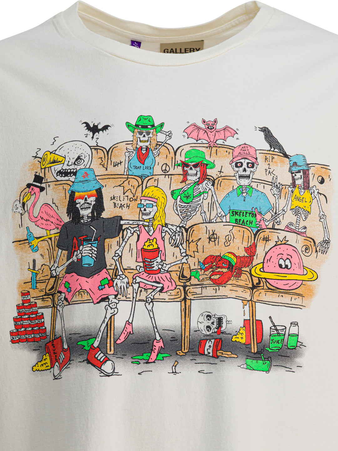 Gallery Dept. Skeleton Beach Theater Tee T-shirts - Bianco | d78f9fbfbb635451dbaae7073f412528063b3aa0