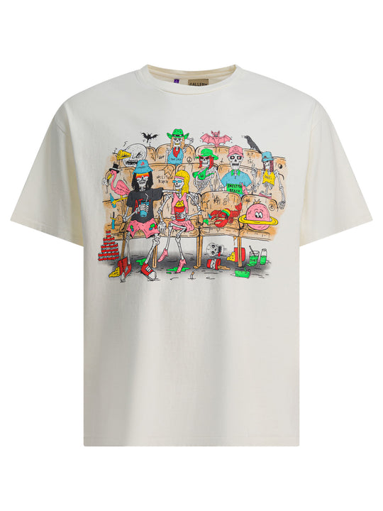 Skeleton Beach Theater Tee T-Shirts Bianco