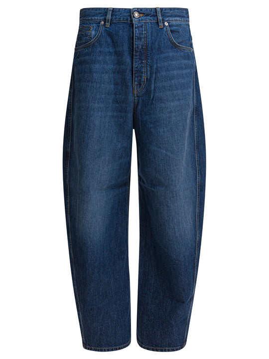 Wide Leg Jeans Blu