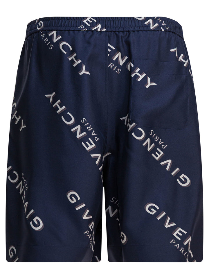 Givenchy Givenchy Shadow Shorts - Blu | fe9142ade9d0fc196391d216e5d3ccc54ad2e0b4